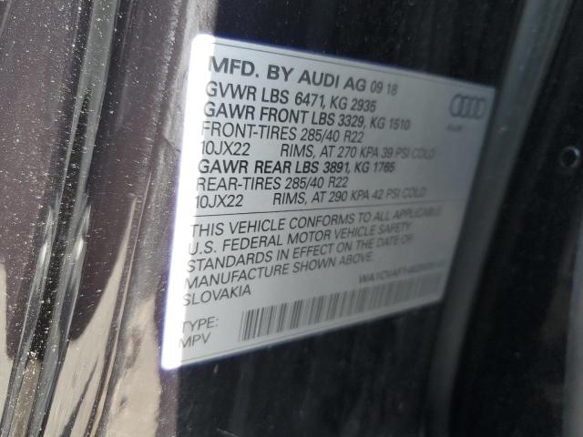 2019 AUDI Q8 PRESTIG WA1CVAF14KD009102