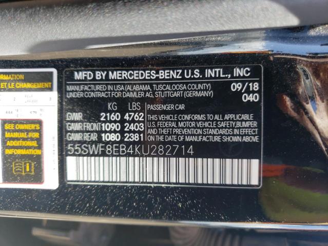 55SWF8EB4KU282714 Mercedes-Benz C-Class C 300 4MAT 10