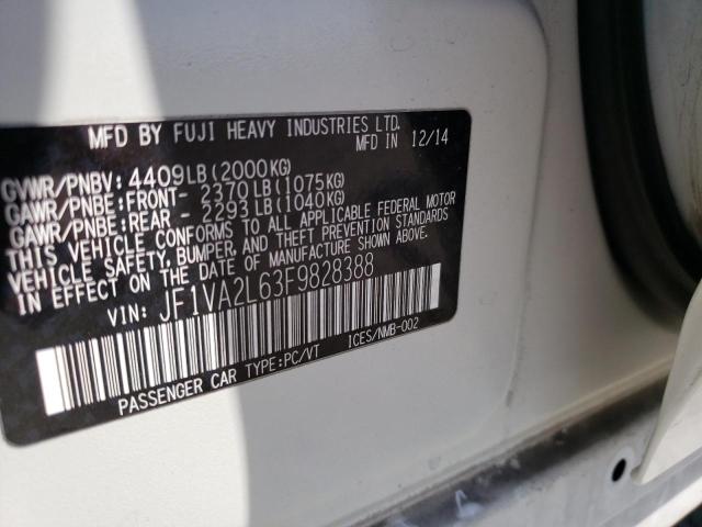 JF1VA2L63F9828388 Subaru Wrx Sti