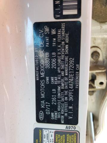 3KPFL4A74JE172092 KIA FORTE LX