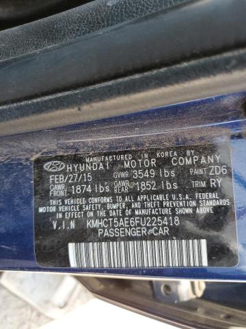 KMHCT5AE6FU225418 Hyundai ACCENT GS