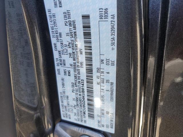 1FMCU9GD4KUB81433 Ford ESCAPE SE