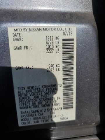 1N4AL3AP6JC293949 Nissan ALTIMA 2.5