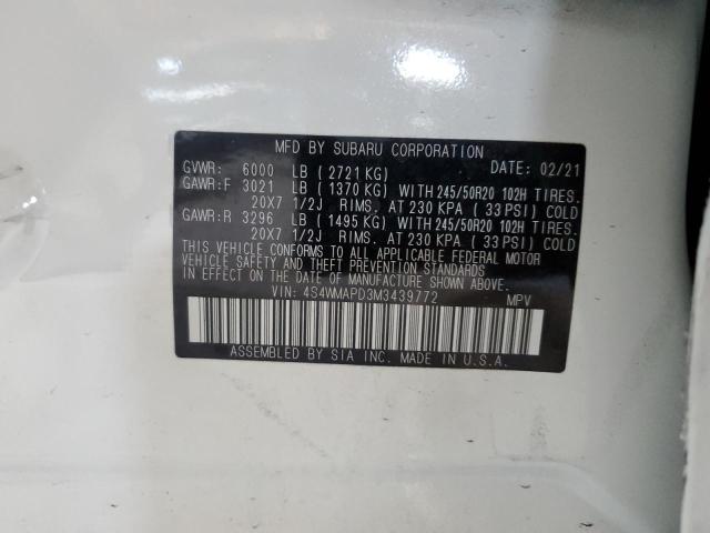 Subaru Ascent Limited 2021 4S4WMAPD3M3439772 Image 12