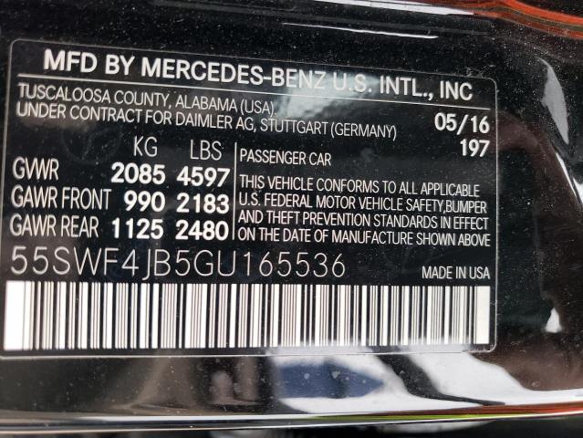55SWF4JB5GU165536 Mercedes-Benz C 300