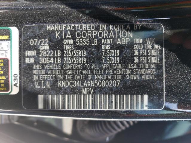 2022 KIA EV6 LIGHT KNDC34LAXN5080207