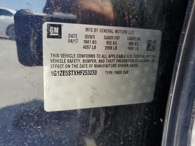 1G1ZE5STXHF253230 CHEVROLET MALIBU 2017