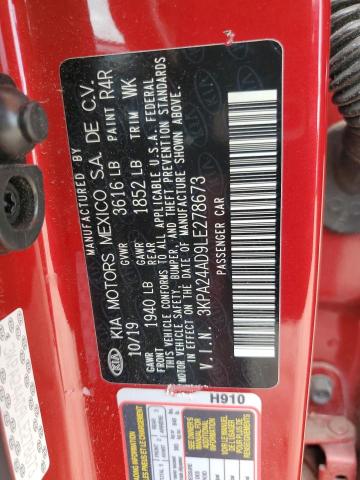 VIN 3KPA24AD9LE278673 Kia Rio LX 2020 10