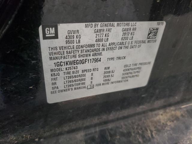 2016 CHEVROLET 2500 HD - 1GC1KWEG0GF117964