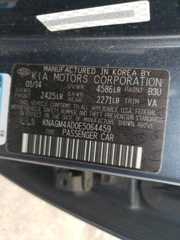 KNAGM4AD0E5064459 KIA OPTIMA HYBRID