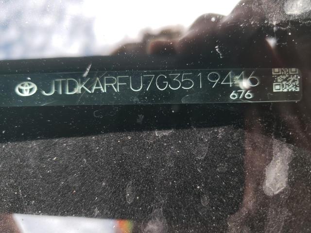 JTDKARFU7G3519446 Toyota PRIUS