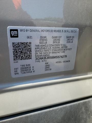2021 CHEVROLET BLAZER 3LT - 3GNKBJRS6MS574279