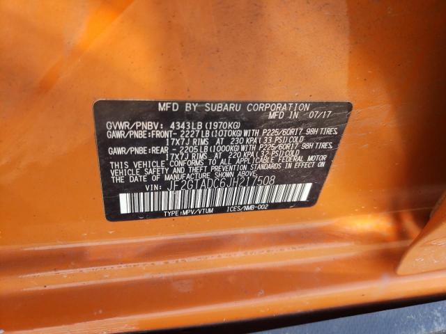 JF2GTADC6JH217508 Subaru Crosstrek Premium