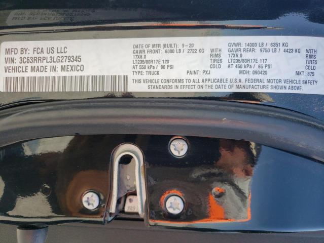 2020 RAM 3500 LIMIT 3C63RRPL3LG279345