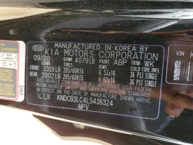 KNDCB3LC4L5436324 Kia Niro LX 12