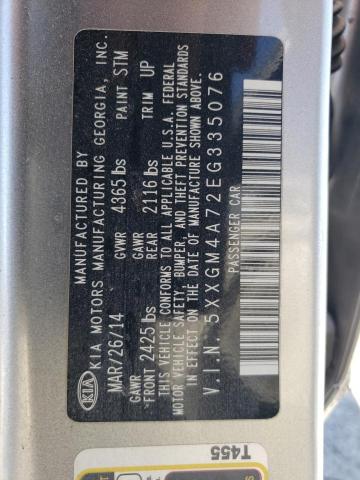 5XXGM4A72EG335076 KIA Optima Lx