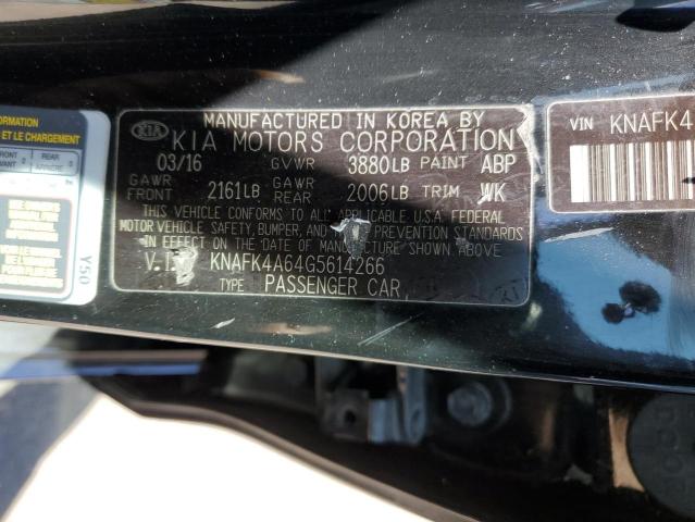 KNAFK4A64G5614266 KIA FORTE LX