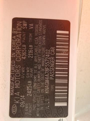 KNAGM4A78F5572402 KIA Optima Lx