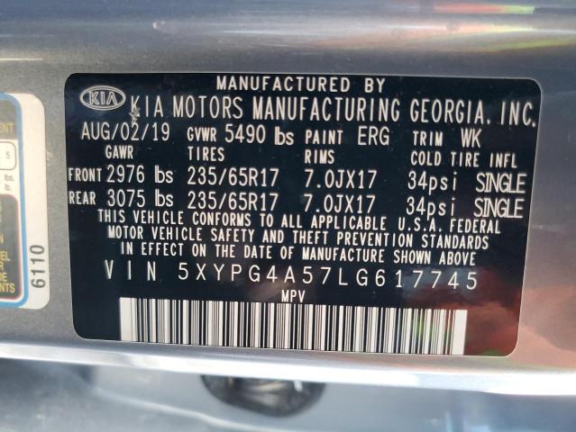 5XYPG4A57LG617745 KIA SORENTO S