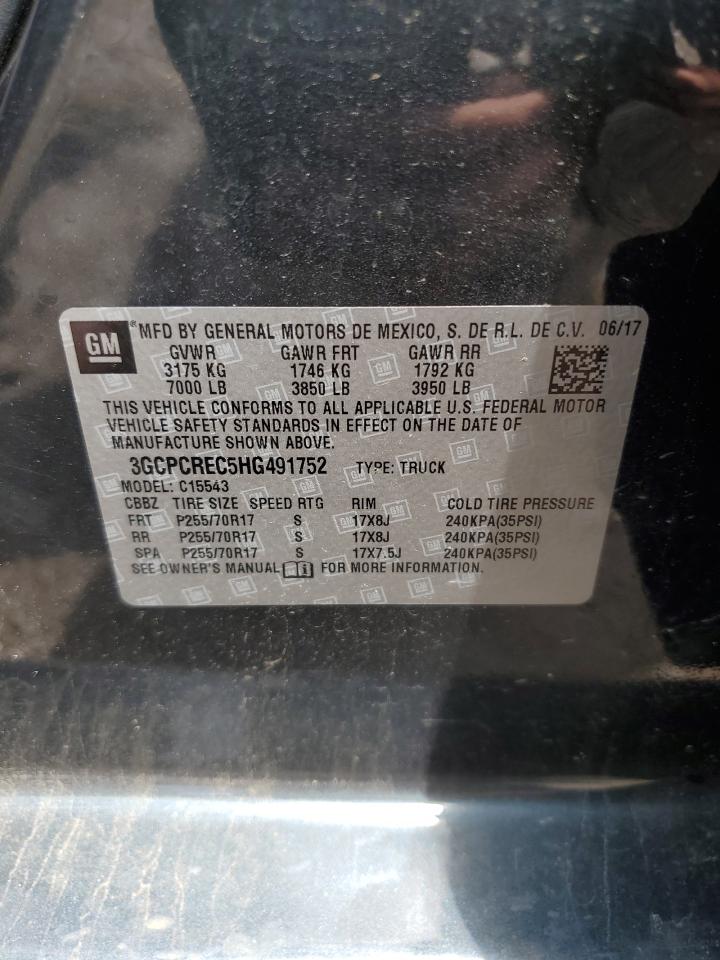 3GCPCREC5HG491752 CHEVROLET ALL Models 2017