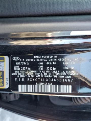 5XXGT4L30JG181667 KIA Optima Lx