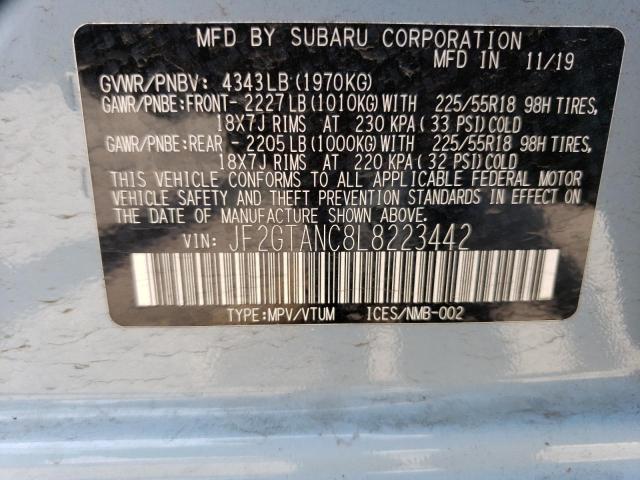 JF2GTANC8L8223442 Subaru Crosstrek Limited