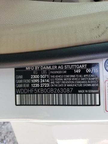 WDDHF5KB0GB263087 Mercedes-Benz E 350