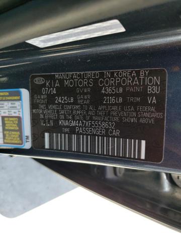 KNAGM4A7XF5558632 KIA Optima Lx