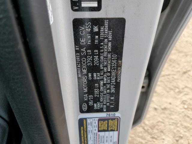 3KPF24ADXKE135610 KIA FORTE FE