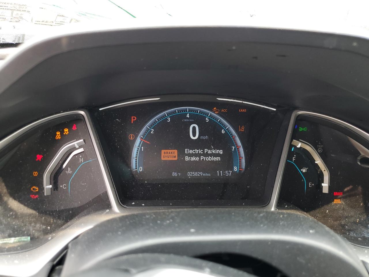 2HGFC1F34KH651530 HONDA CIVIC 2019