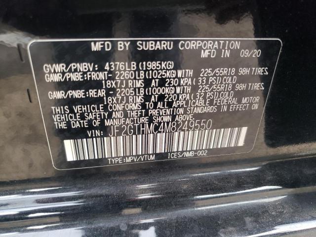 2021 SUBARU CROSSTREK - JF2GTHMC4M8249550