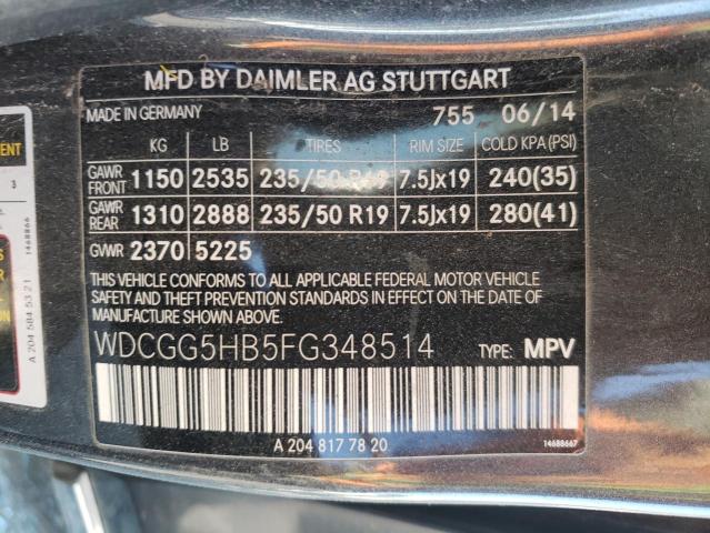 WDCGG5HB5FG348514 Mercedes-Benz GLK 350
