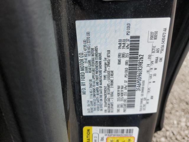 3FA6P0D96ER398262 Ford Fusion Titanium