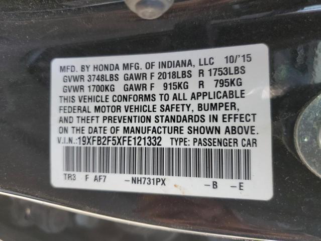19XFB2F5XFE121332 Honda Civic Lx