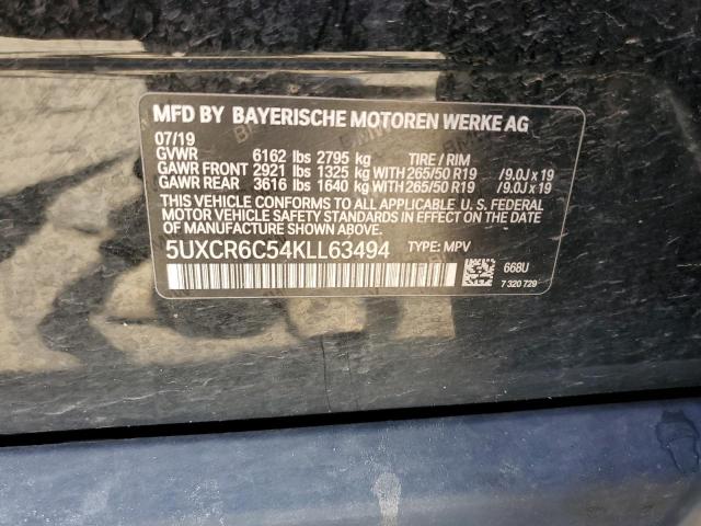 5UXCR6C54KLL63494 2019 BMW X5, photo no. 13