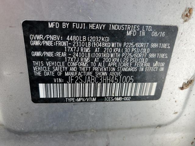 JF2SJABC3HH451005 Subaru Forester 2.5i