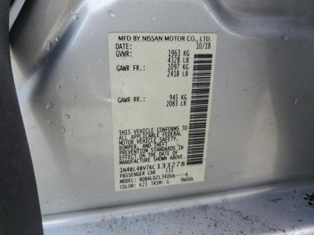 1N4BL4BV7KC133278 Nissan ALTIMA S