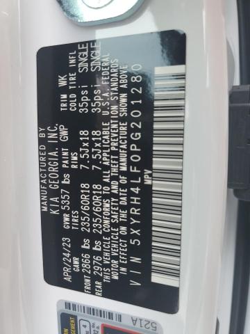 5XYRH4LF0PG201280 KIA SORENTO EX
