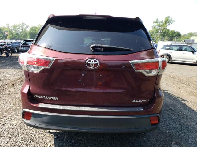 VIN 5TDJKRFH1ES056386 2014 Toyota Highlander, Xle no.6