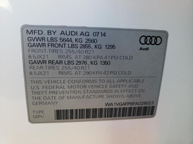 WA1VGAFP6FA028023 2015 AUDI SQ5, photo no. 12