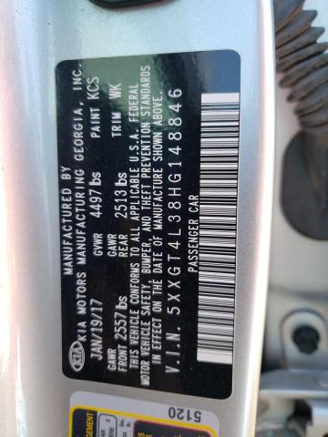5XXGT4L38HG148846 KIA Optima Lx