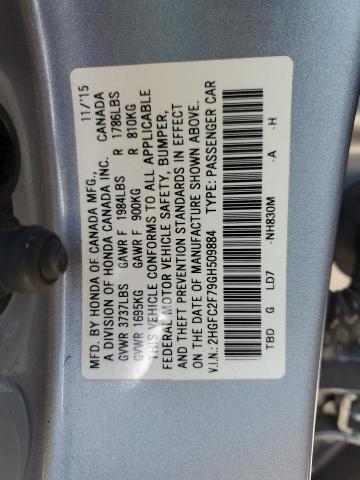 2HGFC2F79GH509884 Honda CIVIC EX