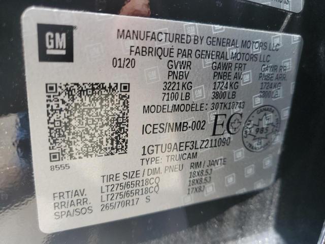 1GTU9AEF3LZ211090 GMC Sierra K1500