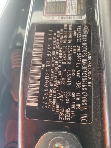5XYRLDLC3MG036275 KIA SORENTO S