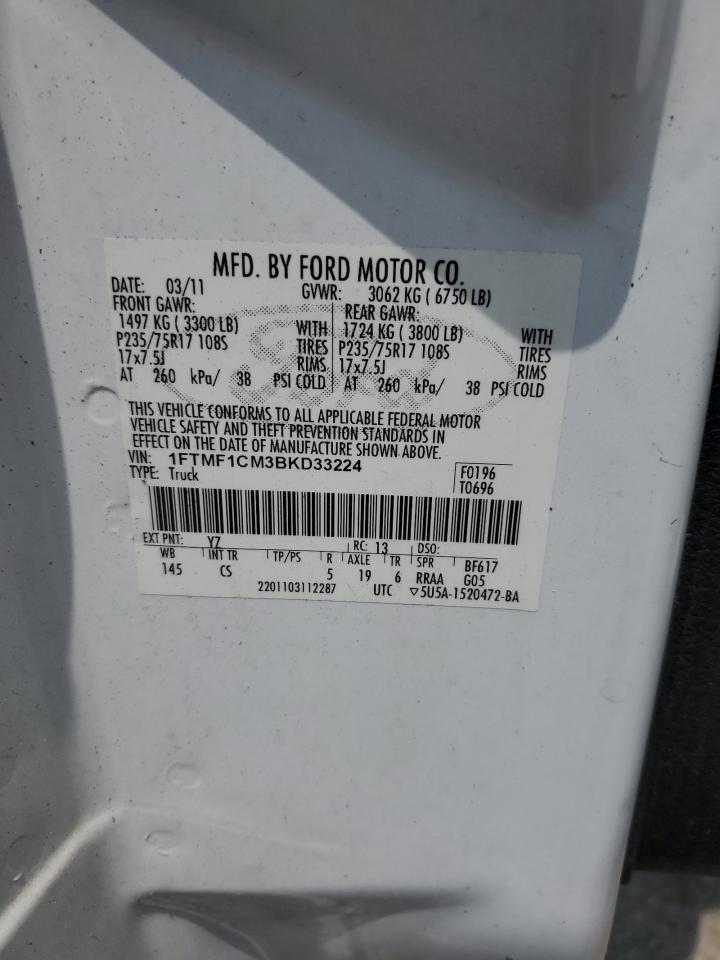 1FTMF1CM3BKD33224 2011 Ford F150