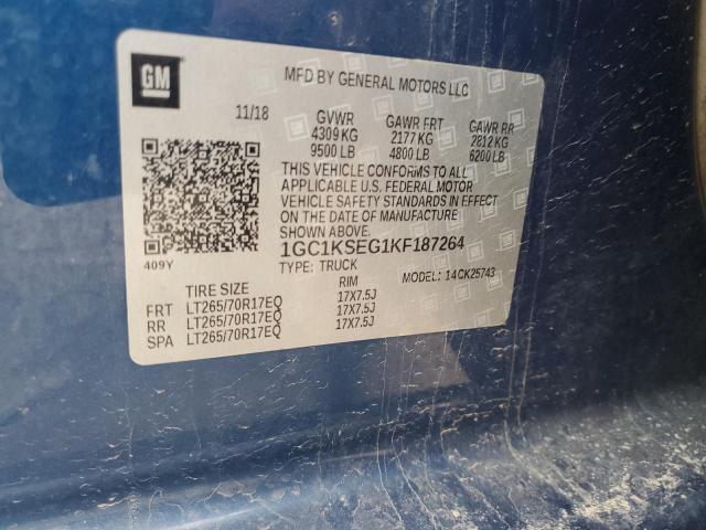 1GC1KSEG1KF187264 Chevrolet Silverado K2500 Heavy Duty Lt