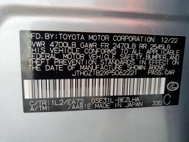 2023 LEXUS IS 350 F S JTHGZ1B2XP5062221