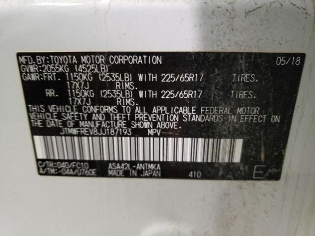 2018 TOYOTA RAV4 XLE - JTMWFREV8JJ187193