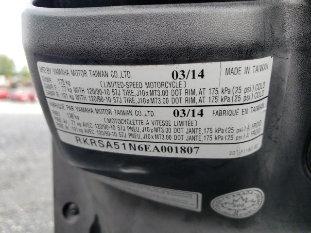 2014 YAMAHA YW50 FX RKRSA51N6EA001807