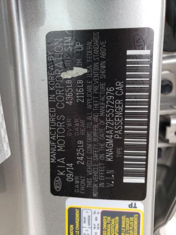 KNAGM4A72F5572976 KIA Optima Lx